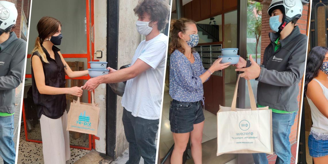 Re-pot market se une con Bûmerang para luchar contra el plástico de un solo uso