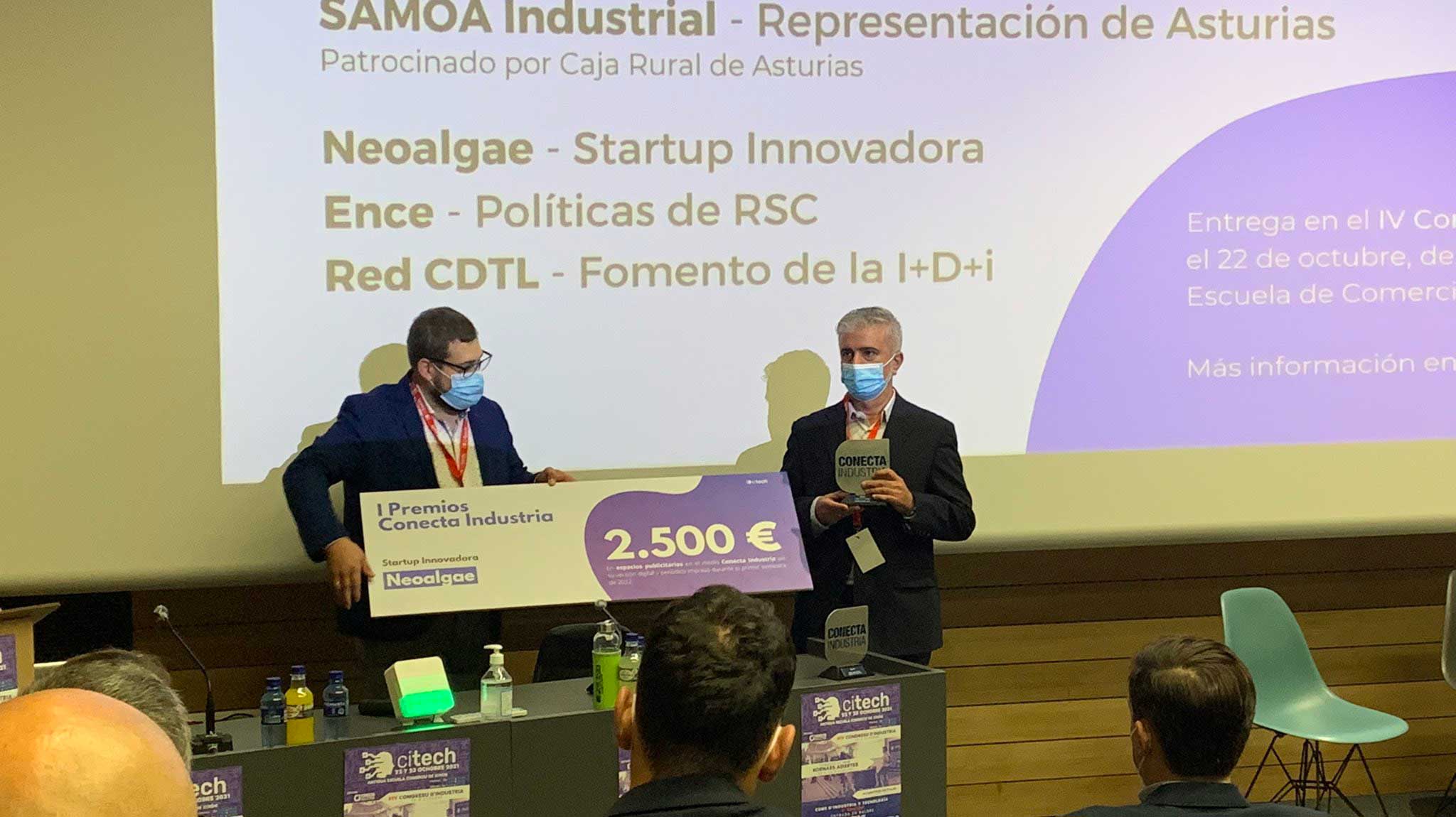 La empresa de biotecnología Neoalgae, galardonada con los Premios Conecta  Industria 2021