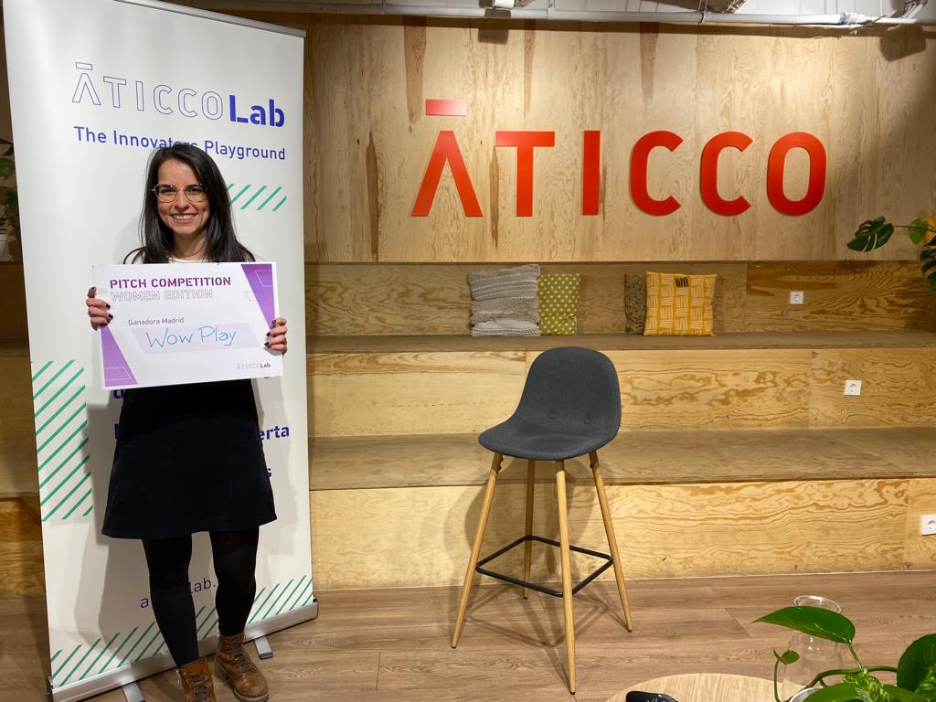WoWplay es la startup ganadora de la segunda edición de la Pitch Competition Women Edition de AticcoLab en Madrid