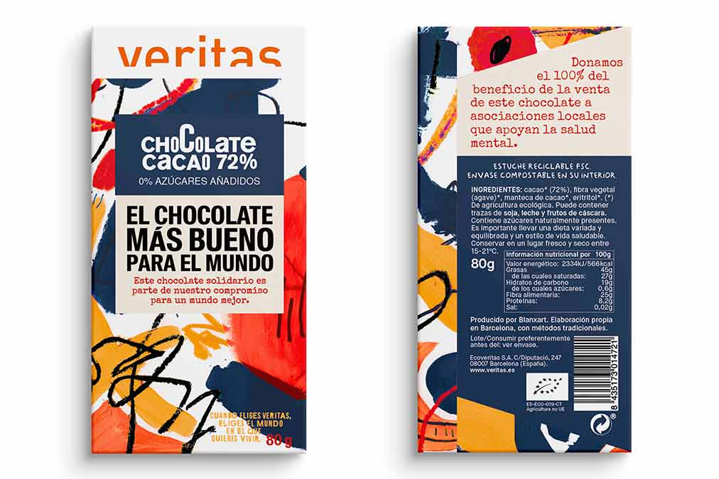 Veritas lanza un nuevo producto solidario: chocolate por la salud mental