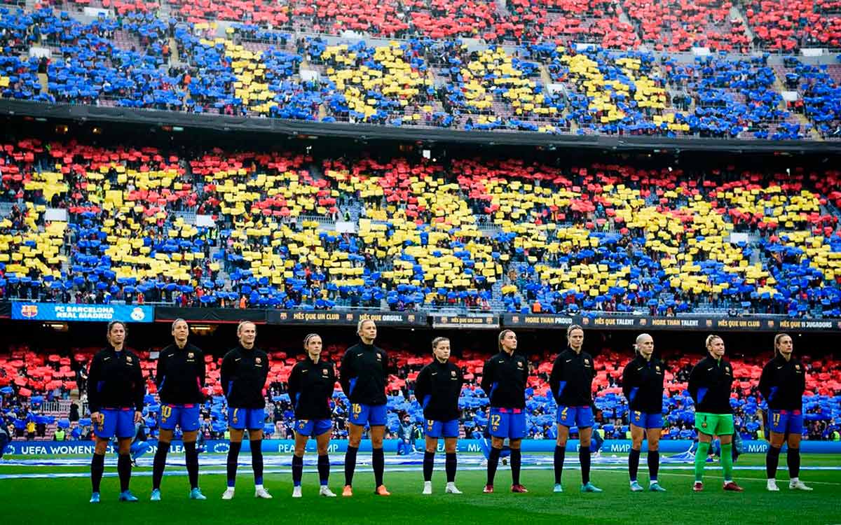El Camp Nou hace historia batiendo el récord mundial absoluto de asistencia en un partido de fútbol femenino con 91.553 espectadores