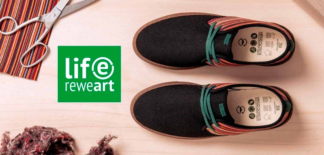 El proyecto europeo Life Reweart contará la historia detrás de un calzado circular con materiales locales, reciclados y orgánicos en un evento presencial o streaming.