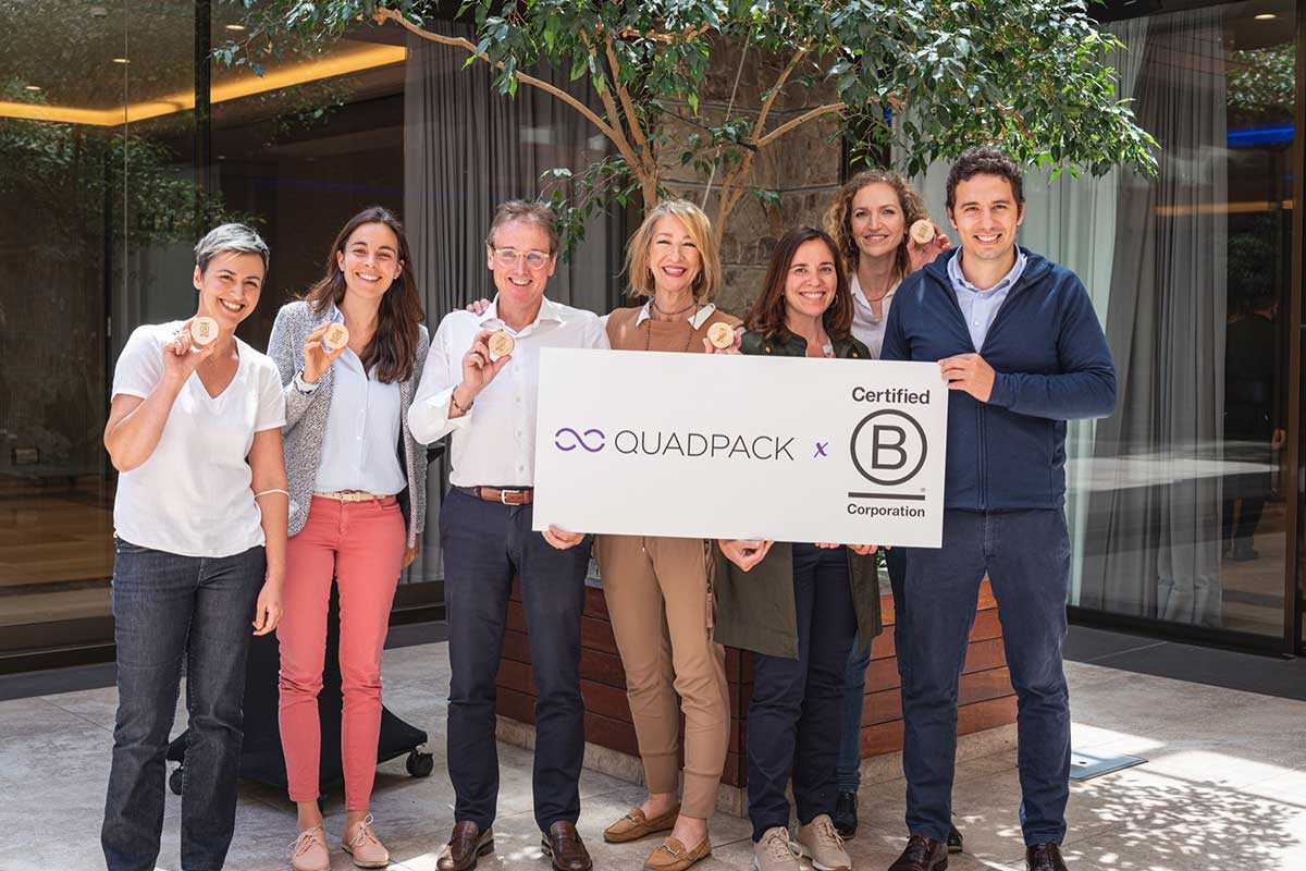 Quadpack, el fabricante mundial de envases para cosméticos, se incorpora a la comunidad B Corp